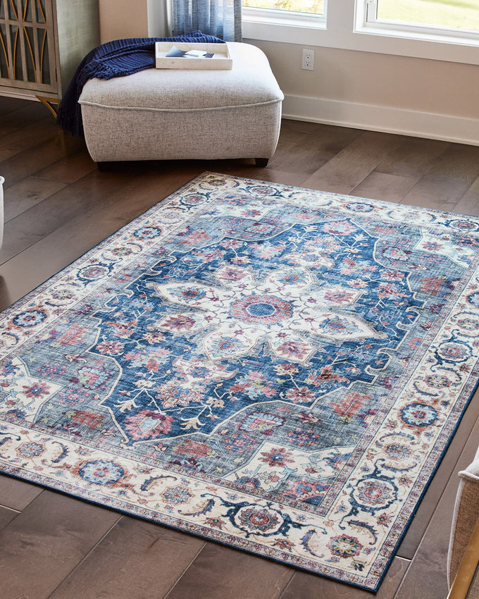 Aliyeh Navy Dream Mink Printed Chenille