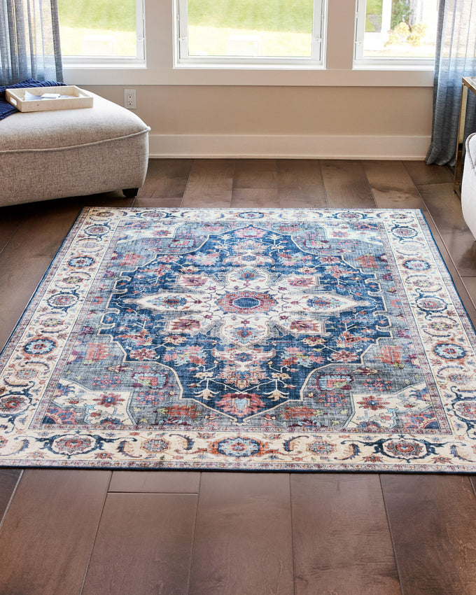 Aliyeh Navy Dream Mink Printed Chenille