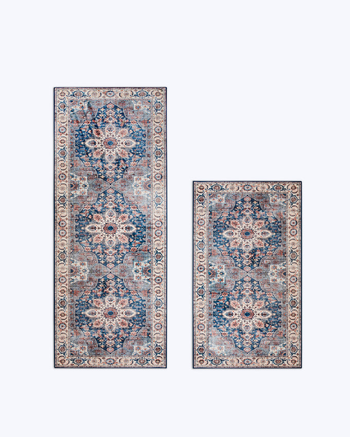 Aliyeh Navy Dream Mink Printed Chenille