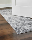 Jayden Abstract Grey Dream Mink Printed Chenille