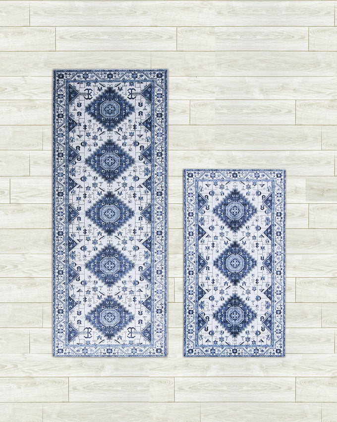 Cyrus Blue Dream Mink Printed Chenille
