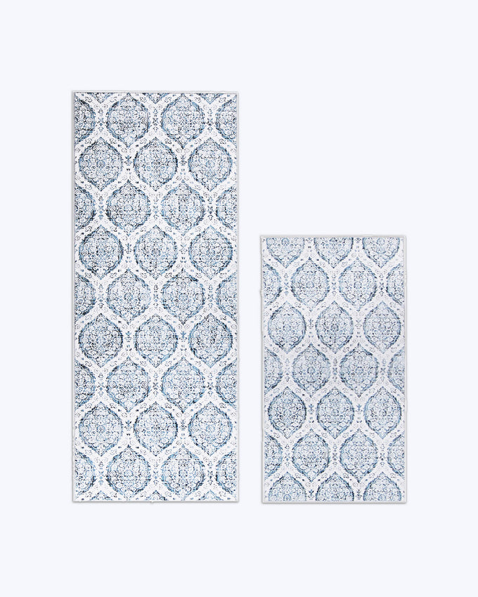 Alisha Aqua Dream Mink Printed Chenille