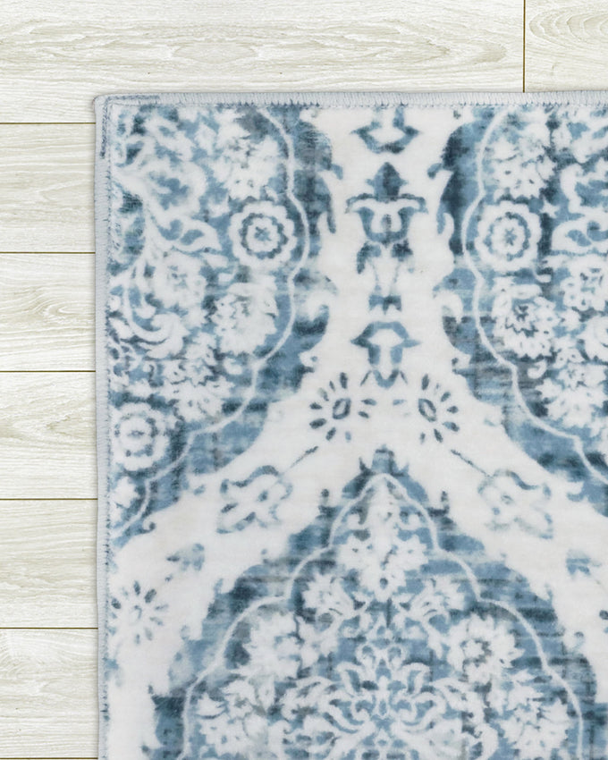Alisha Aqua Dream Mink Printed Chenille