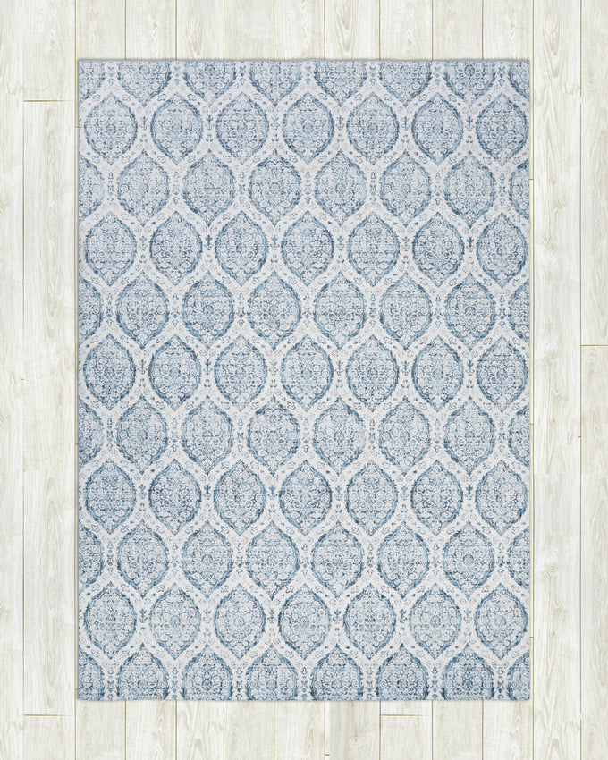 Alisha Aqua Dream Mink Printed Chenille