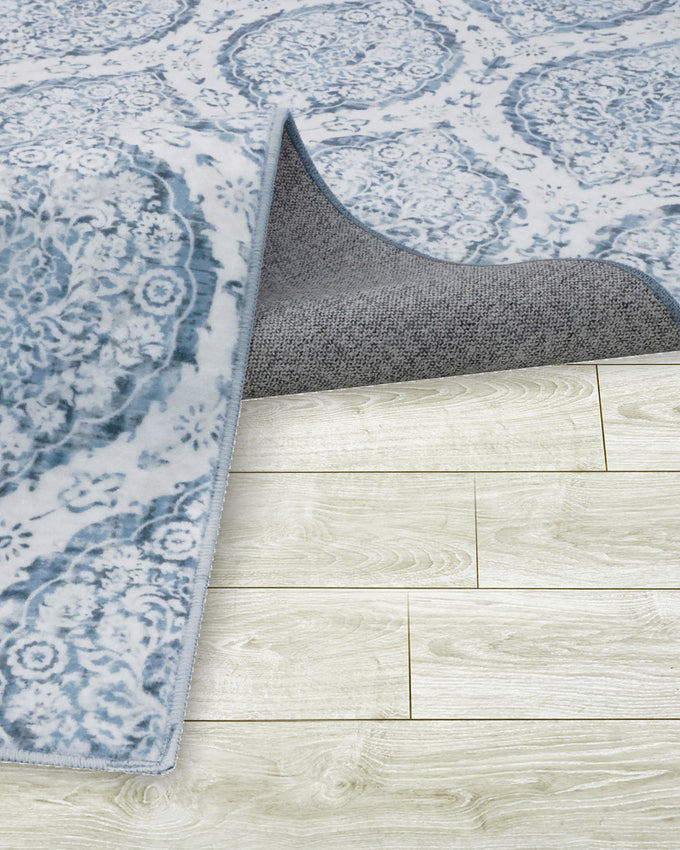 Alisha Aqua Dream Mink Printed Chenille