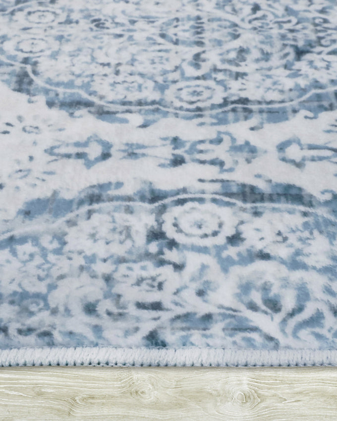 Alisha Aqua Dream Mink Printed Chenille