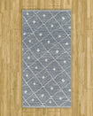 Blue Grey Seta Imagine Printed Chenille