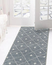 Blue Grey Seta Imagine Printed Chenille