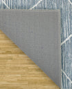 Blue Grey Seta Imagine Printed Chenille