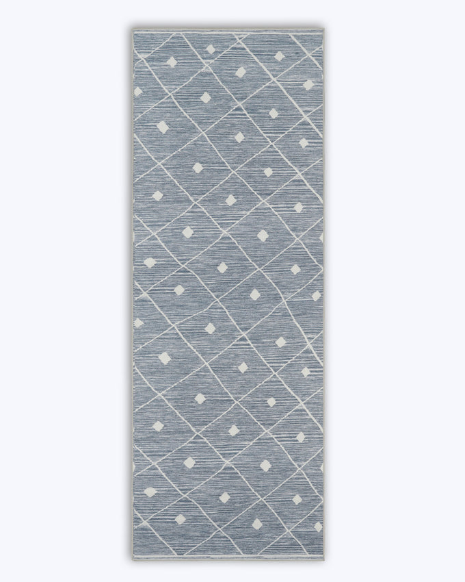 Blue Grey Seta Imagine Printed Chenille