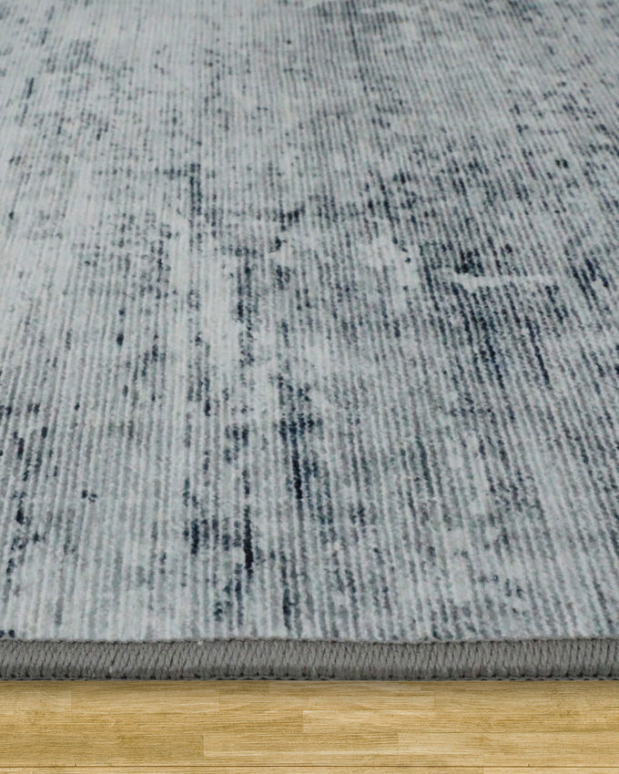 Blue Hazen Abstract Imagine Printed Chenille
